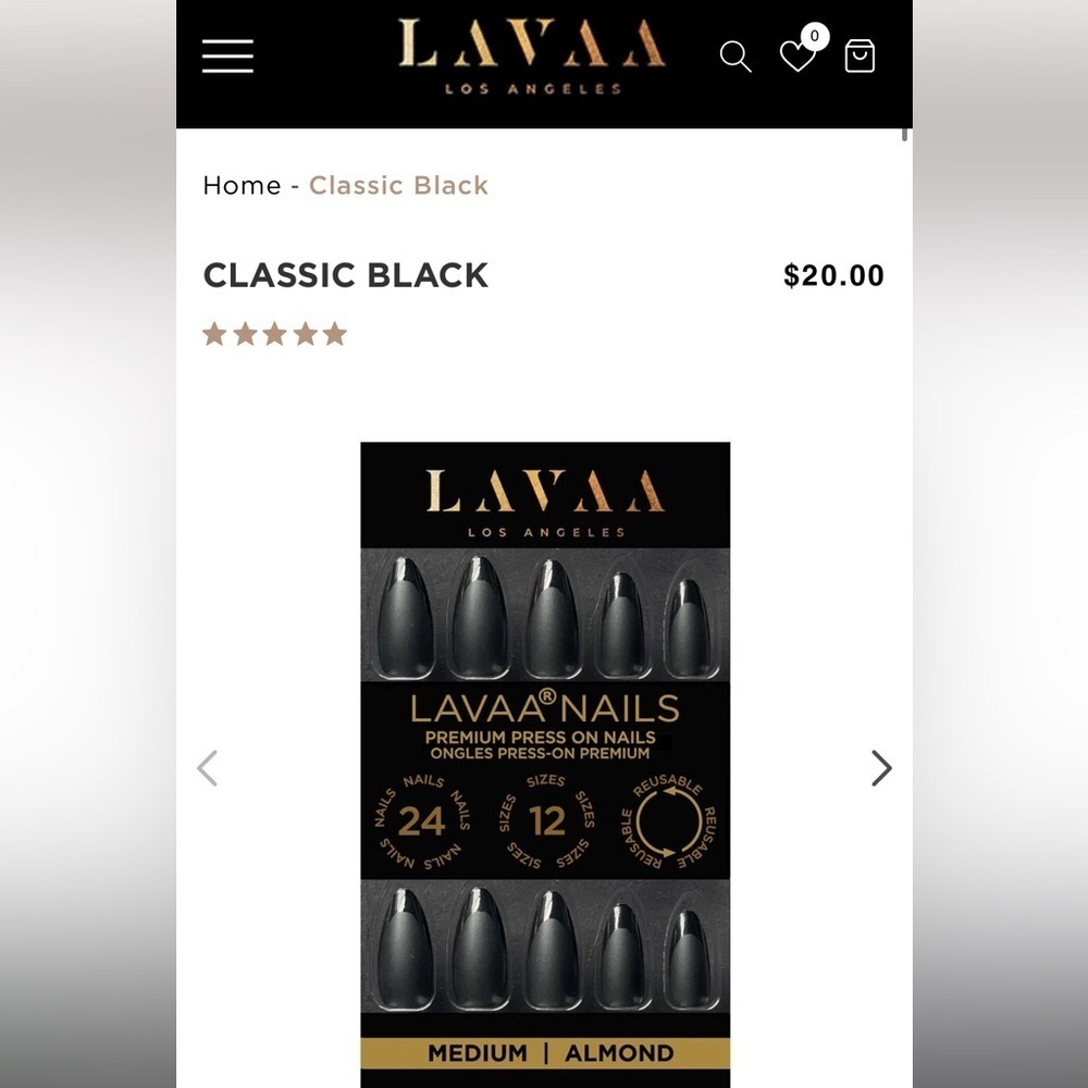 LAVAA Los Angeles press on nails, NIB set of two - Picture 4 of 11